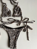 1:1 Handmade Upcycled Reversible String Tie Bikini