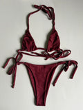 1:1 Handmade Upcycled String Tie Bikini