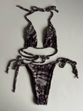 1:1 Reversible Upcycled String Tie Bikini