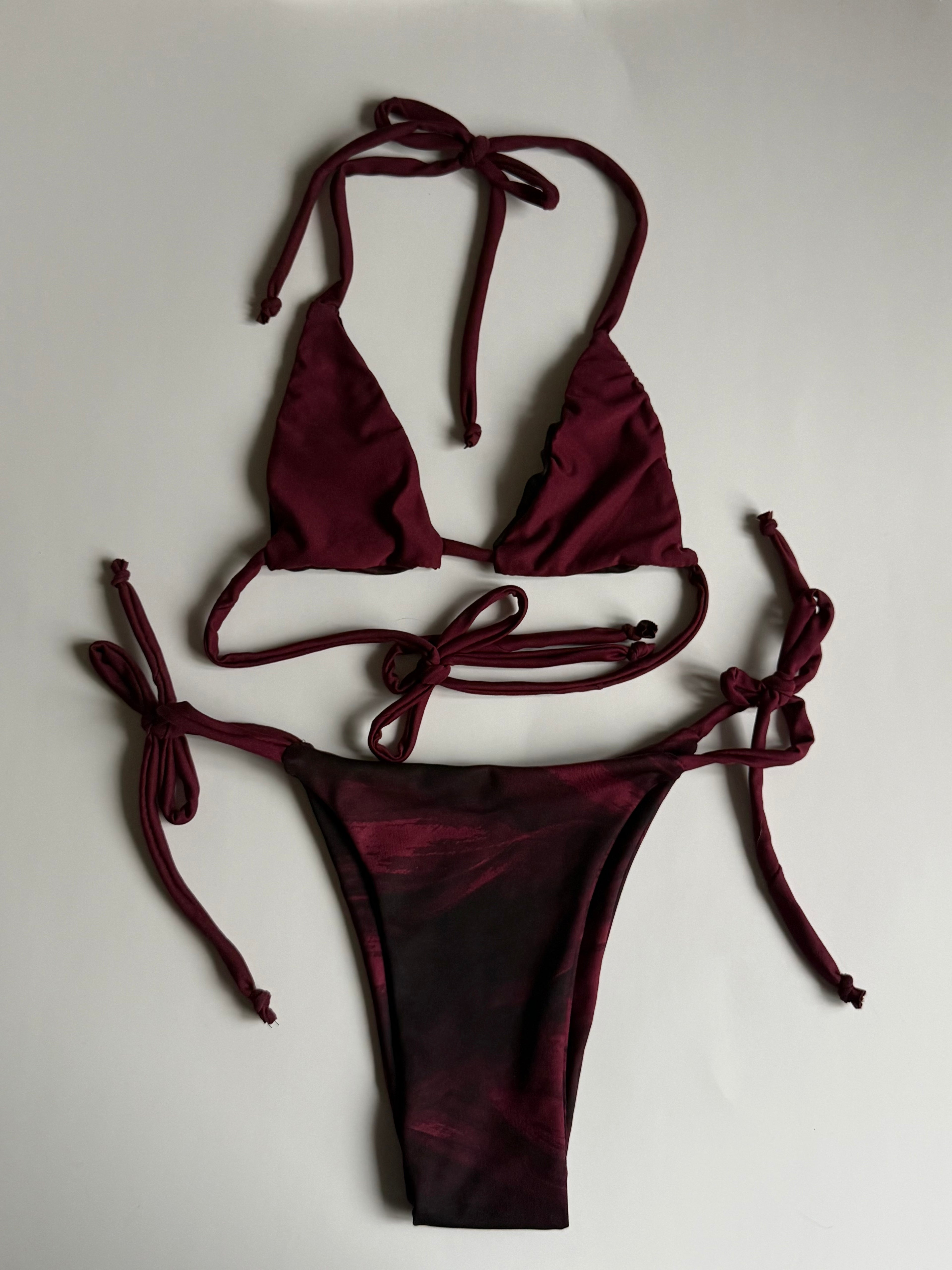 1:1 Handmade Upcycled String Tie Bikini