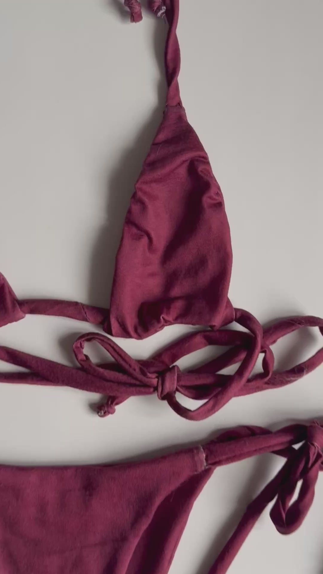 1:1 Handmade Upcycled String Tie Bikini